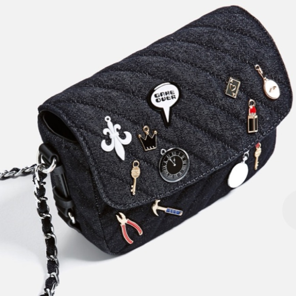 Adorable denim crossbody purse by Zara